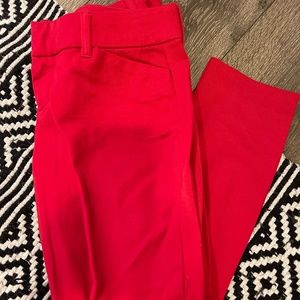 Red dress pants